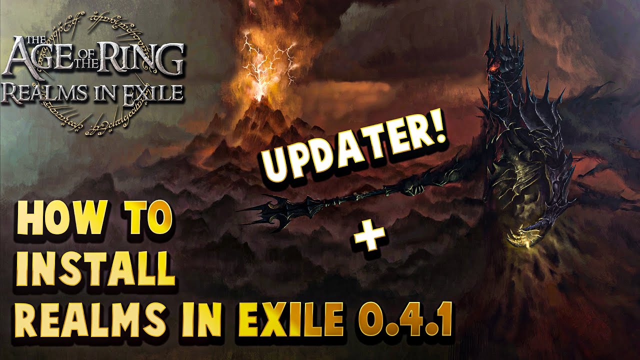 How to install Age of the Ring Realms in Exile Submod 0.4.1 + Updater! | Lotr