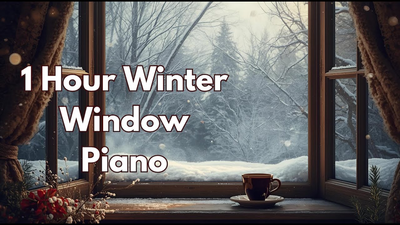 1 Hour Winter Window Piano  | Cozy Fantasy Ambience for Reading & Focus
