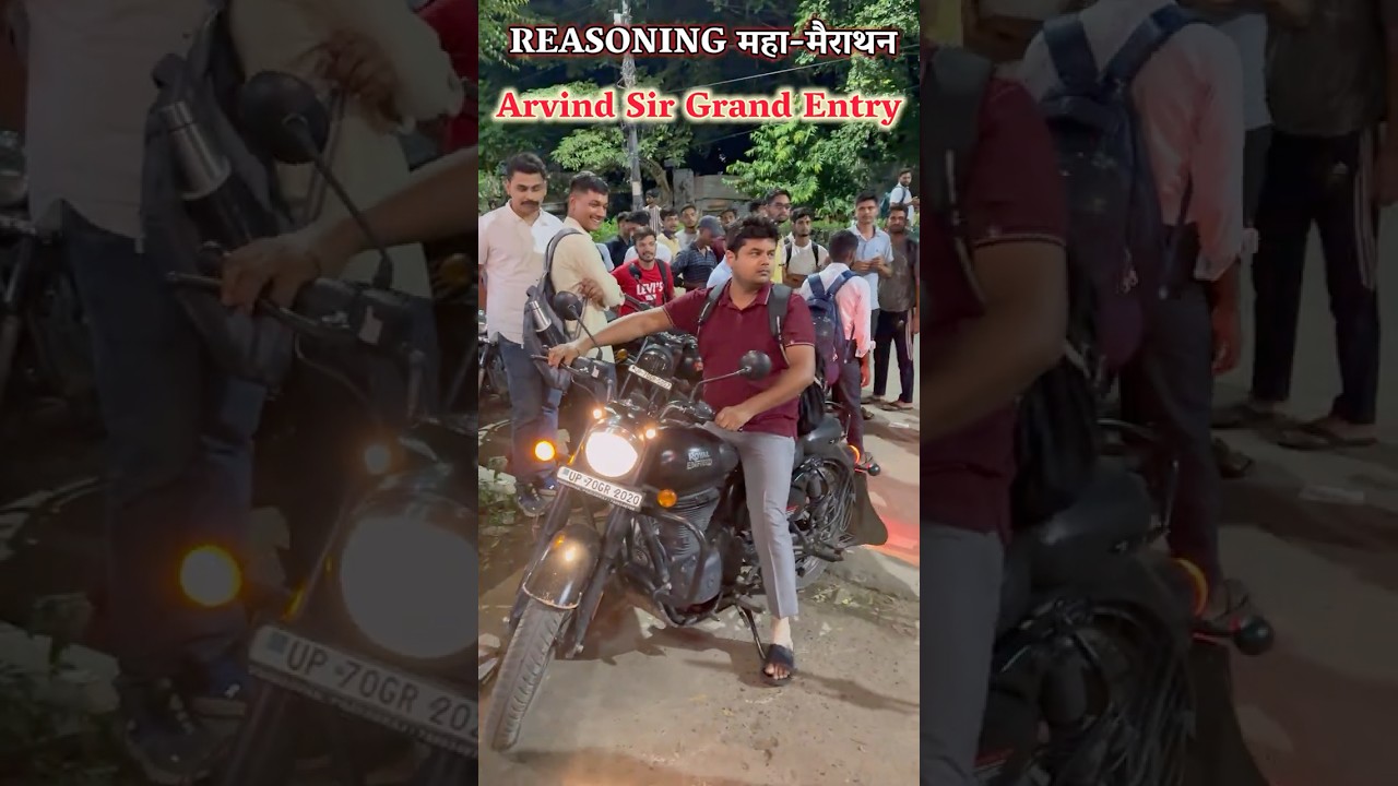 REASONING महा-मैराथन Arvind Sir Grand Entry 