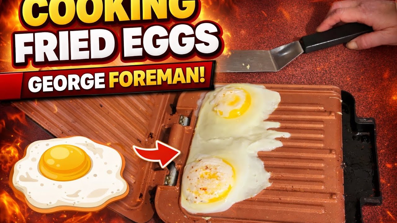 Can I Cook My ENTIRE Breakfast on a George Foreman Grill?! |FRIED EGGS | 