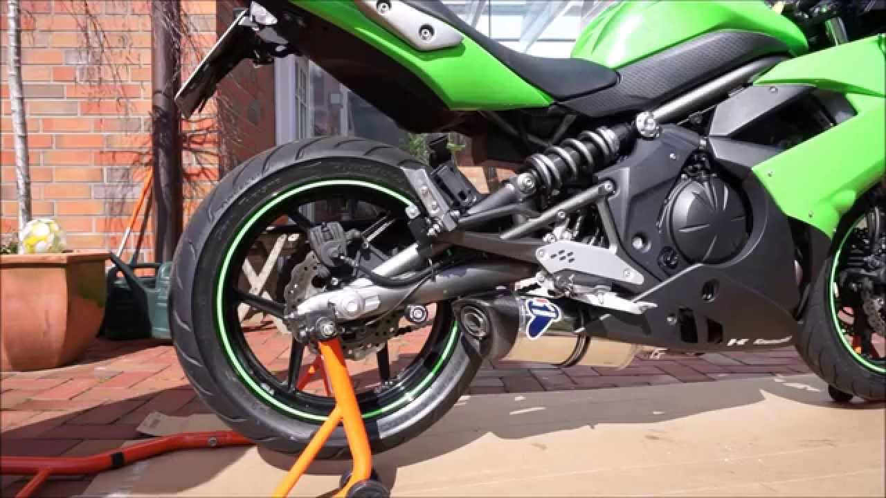 Kawasaki ER-6f 09-11 Termignioni Exhaust vs Original Sound (Ninja 650R)