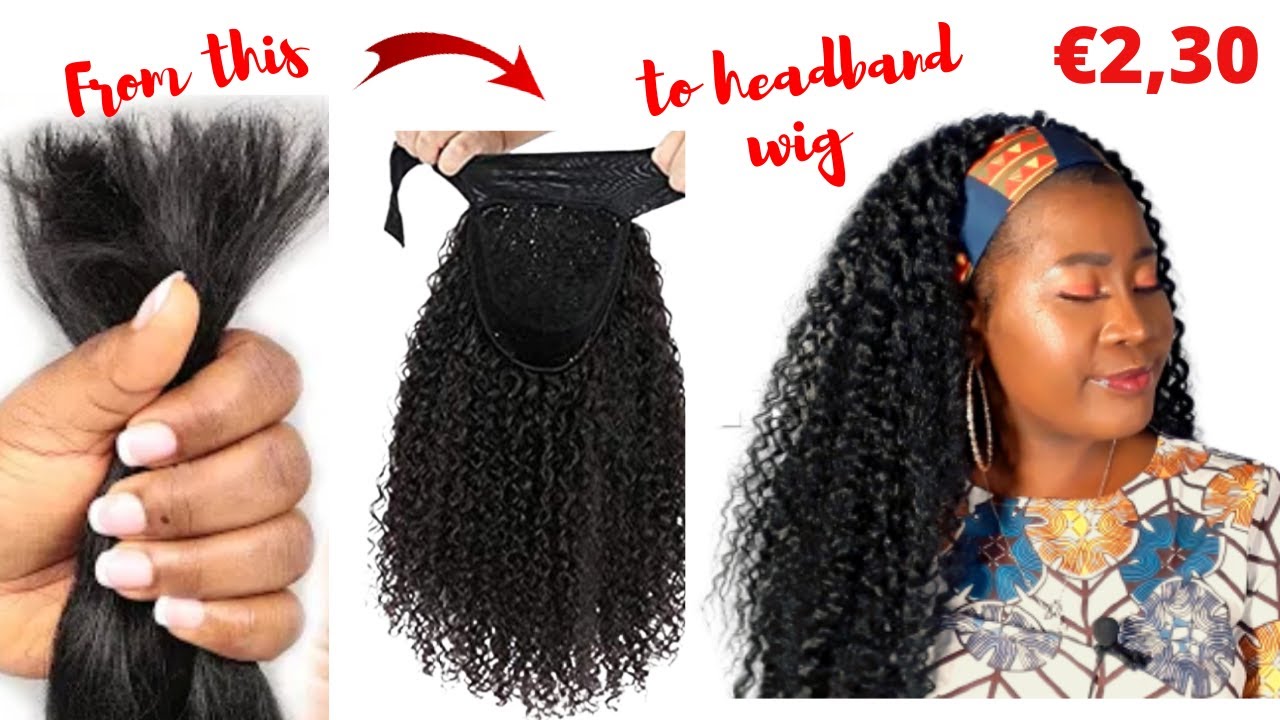 #COMMENT FAIRE UNE PERRUQUE CURLY EN BANDEAU AVEC LA MECHE X-PRESSION/ DIY HEADBAND WIG