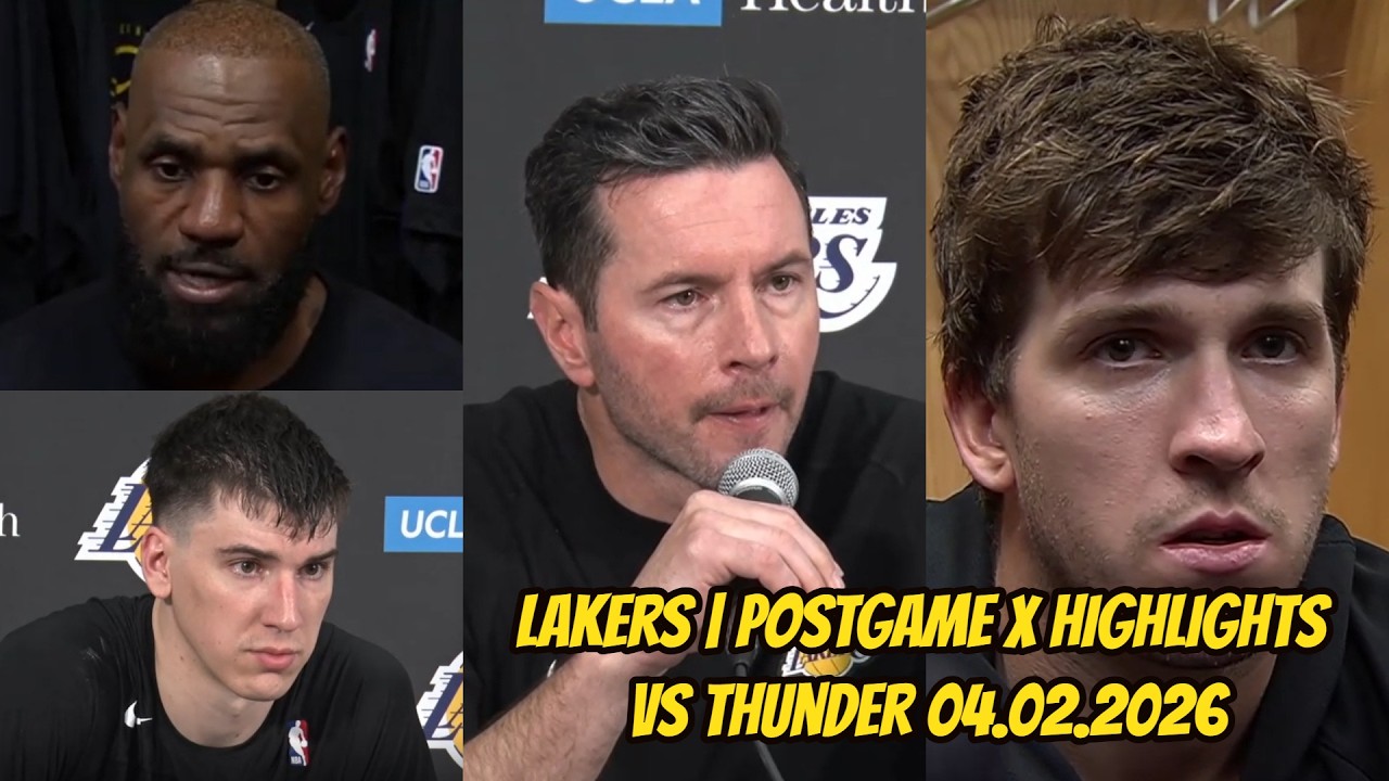 Lakers vs Thunder | Postgame Interviews x Highlights: April 2, 2026