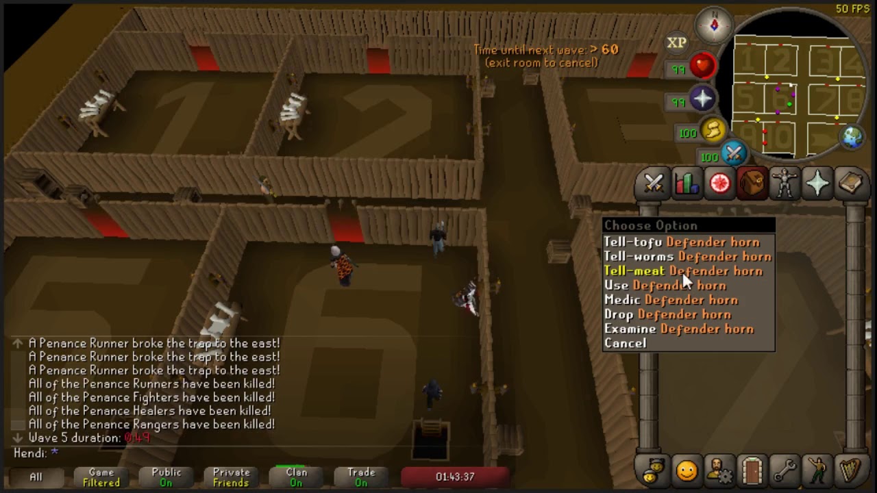 [OLD WR] 10:24 World Record Barbarian Assault Defender POV