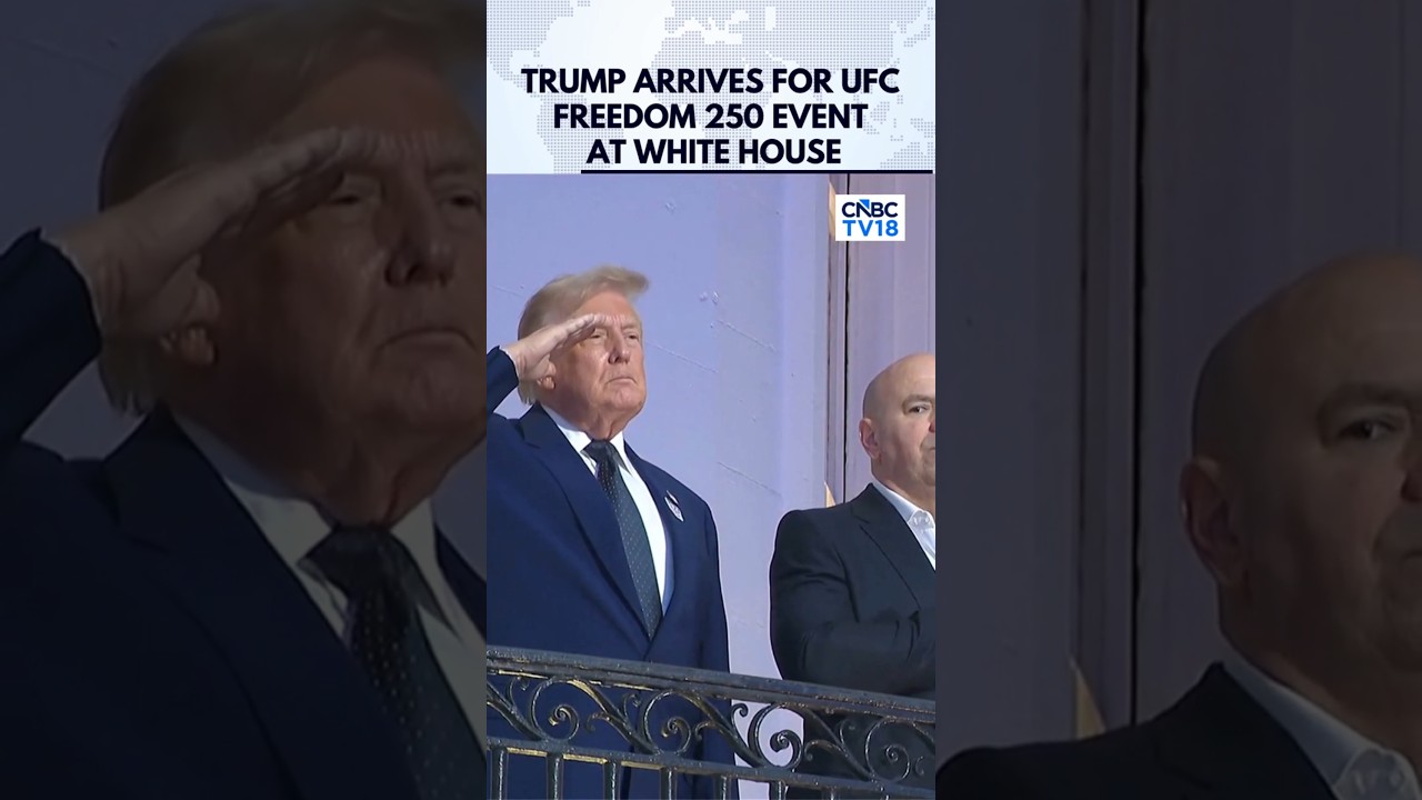 WATCH: President Trump Arrives for UFC Freedom 250 Event at the White House | Dana White | N18G