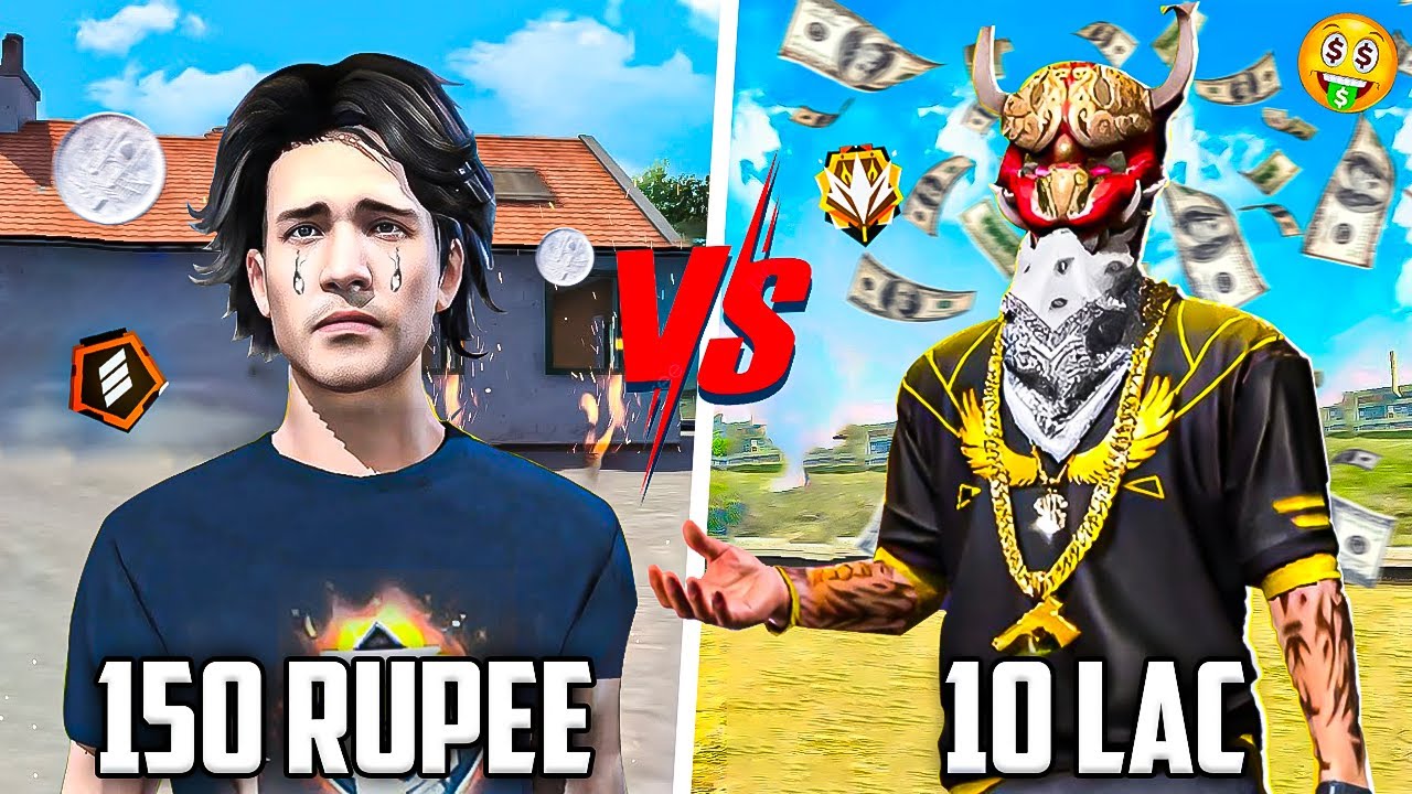 Rs 150 ID vs Rs 1 Million Id 🤯 in Free Fire 🔥🔥