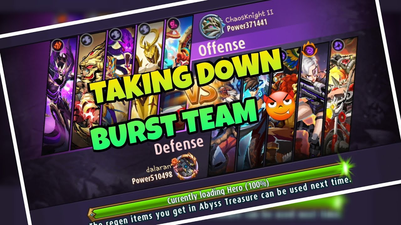 Magic Rush : HP Lineup Taking Down Burst Team