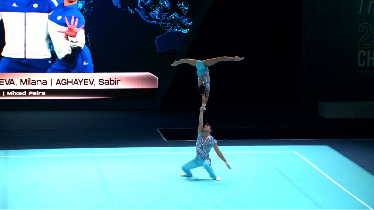 Azerbaijan 1 (AZE) - 2024 Acrobatic Worlds, Guimaraes (POR) Balance Qualification  Mixed Pair