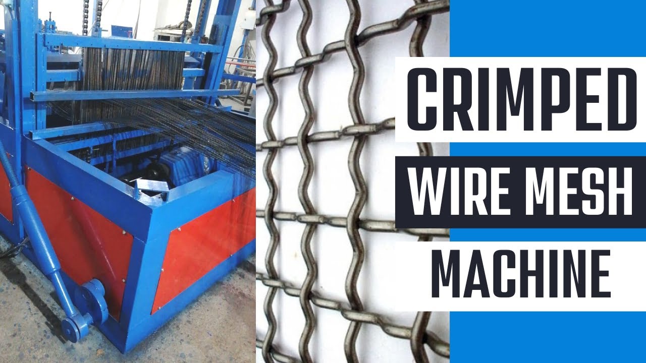 Semi-automatic and cheap CRIMPED WIRE MESH MACHINE