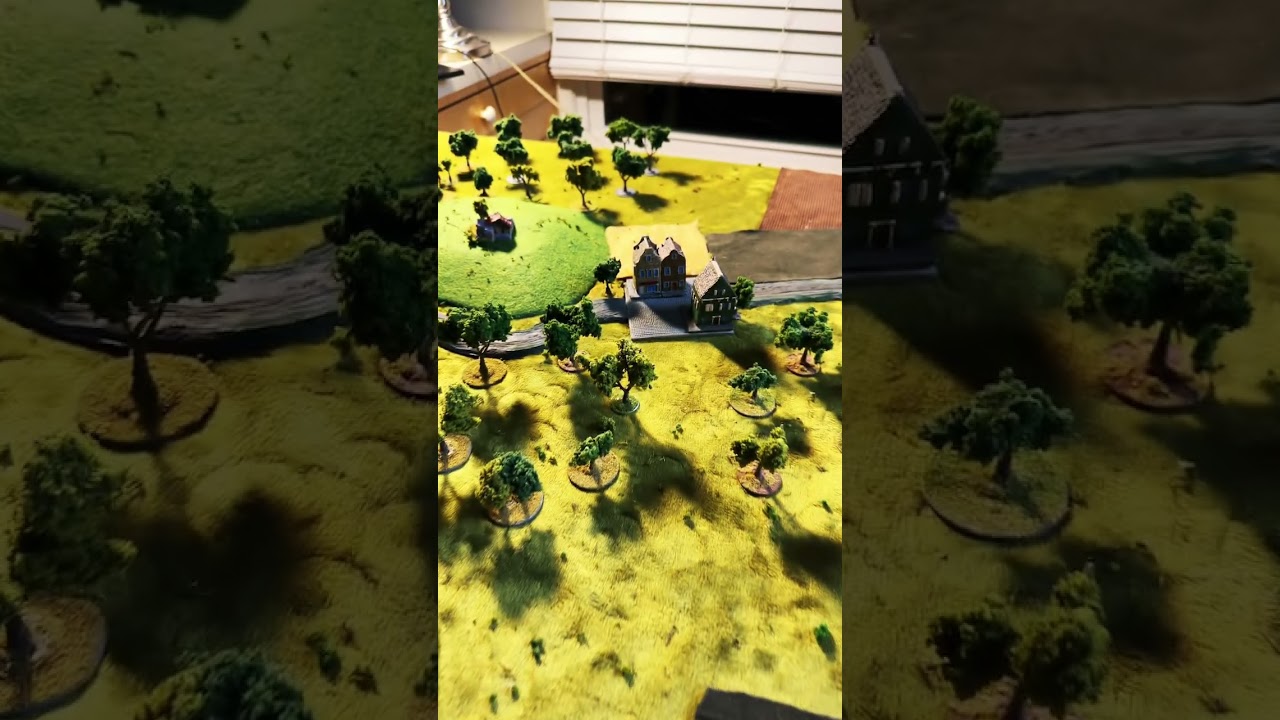 Setting up for a Fistful of Tows 3 #wwii game. 6mm.