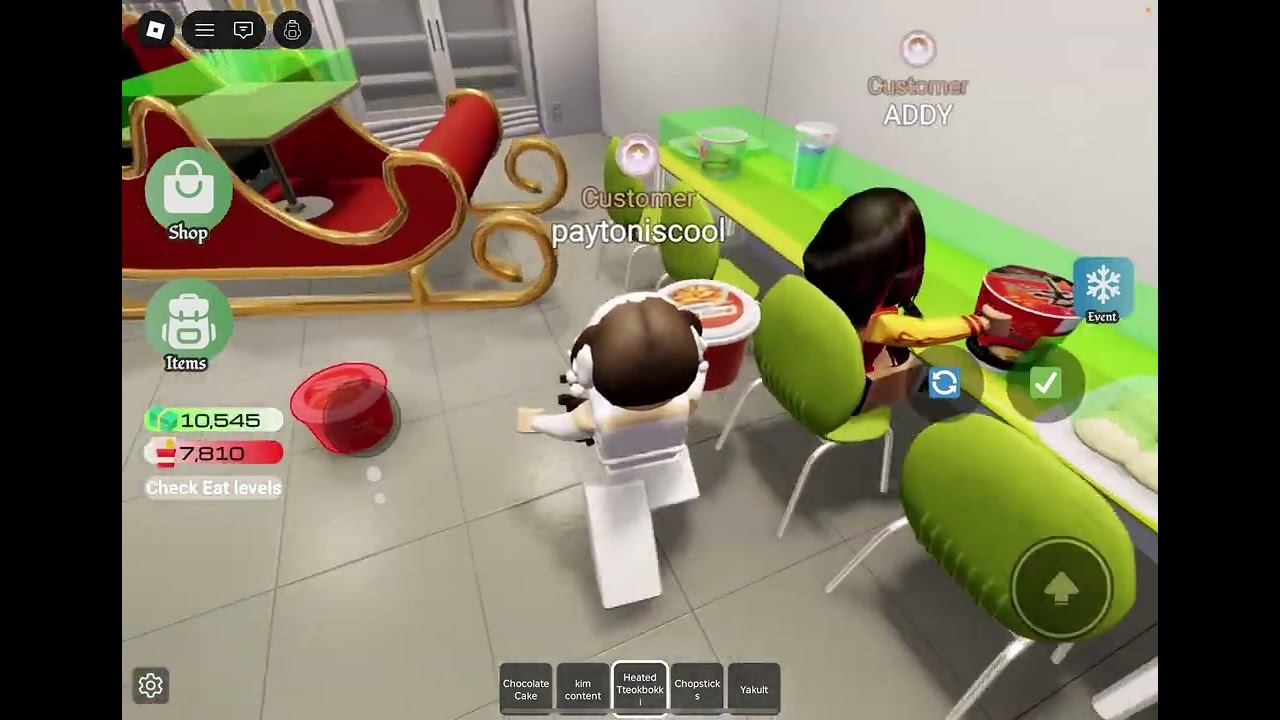 going to a Korean convenience store in ROBLOX!