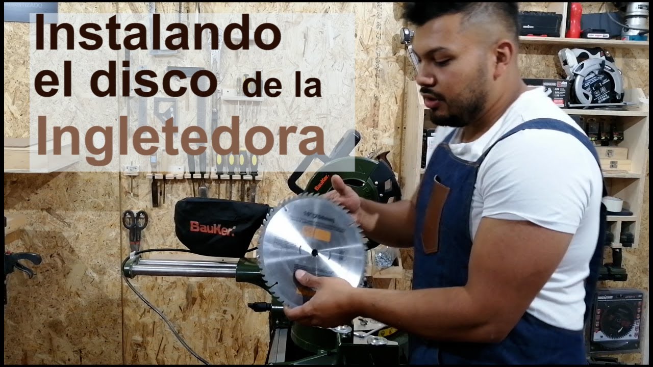 Cómo instalar el disco de la ingleteadora paso a paso