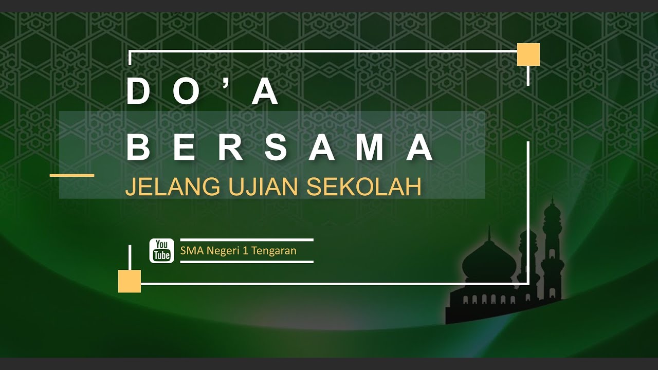 Doa Bersama Jelang Ujian Sekolah