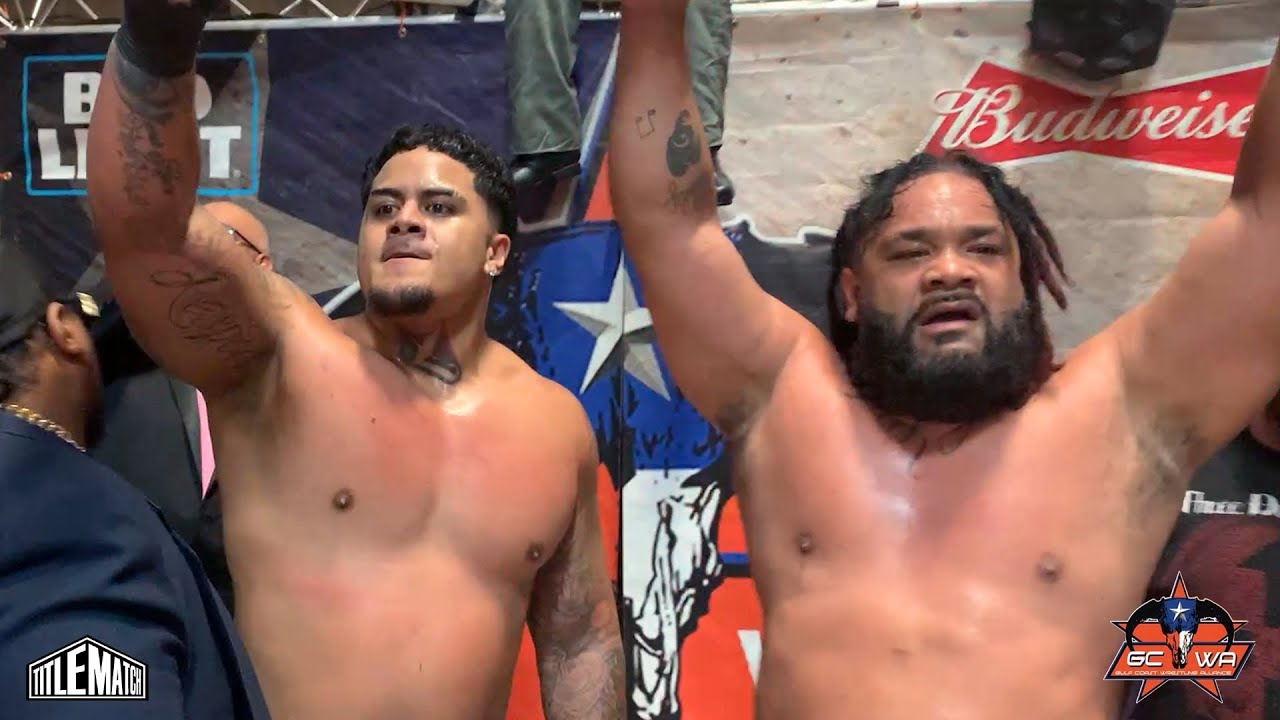 Джейкоб Фату против Сэвиджа Кинга (дебют Зиллы Фату, сын Умаги) GCWA Wrestling
