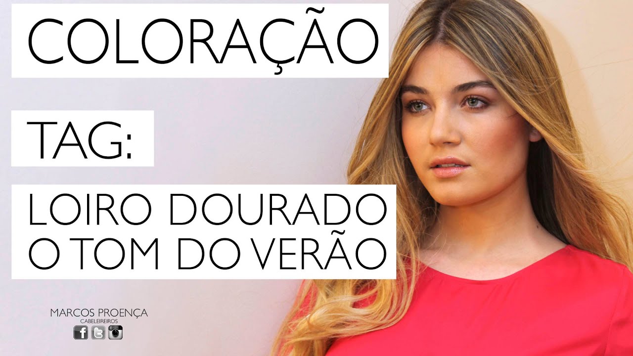 COLORAÇÃO TAG: LOIRO DOURADO O TOM DO VERÃO