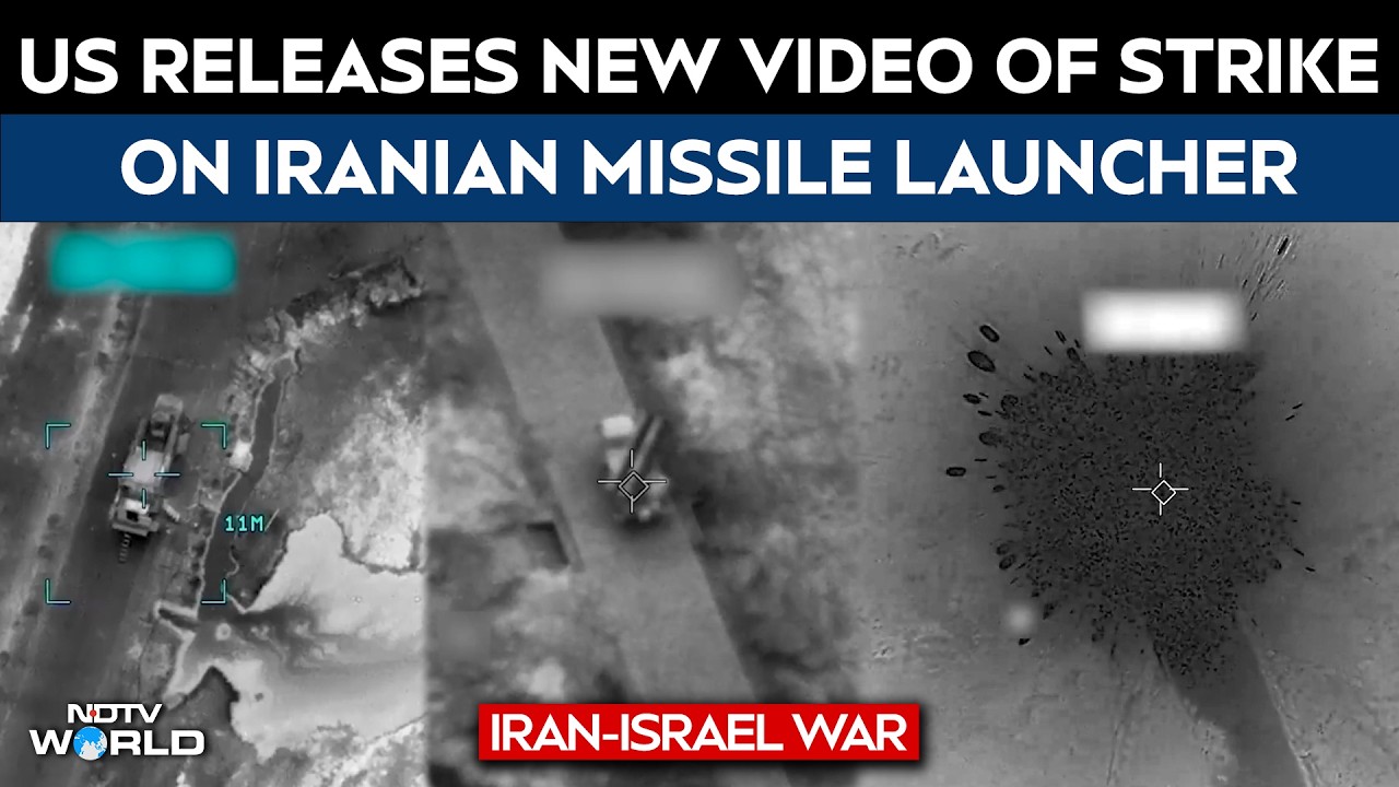 Iran Israel War | US Releases New Video Of Strike On Iranian Missile Launcher