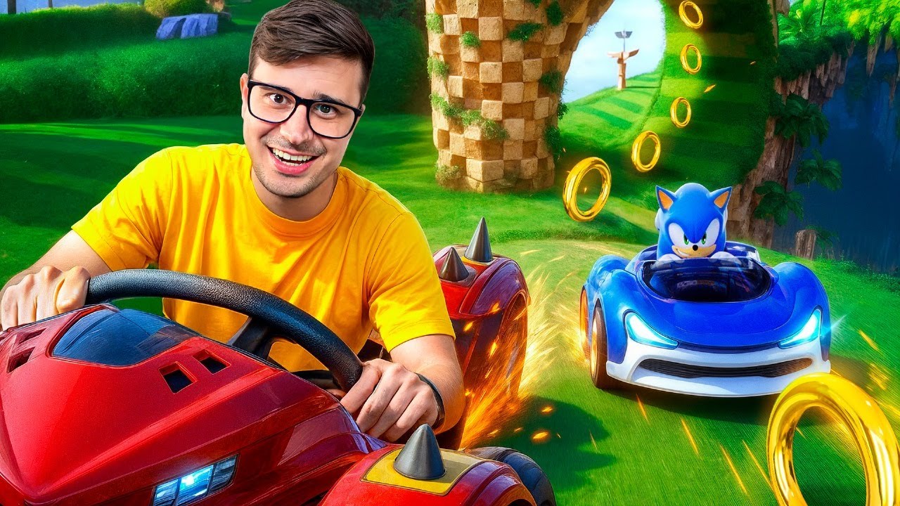 BAIXEI o JOGO de CORRIDA do SONIC KKKKKKKKKKKKKKKK - Sonic Racing Crossworlds