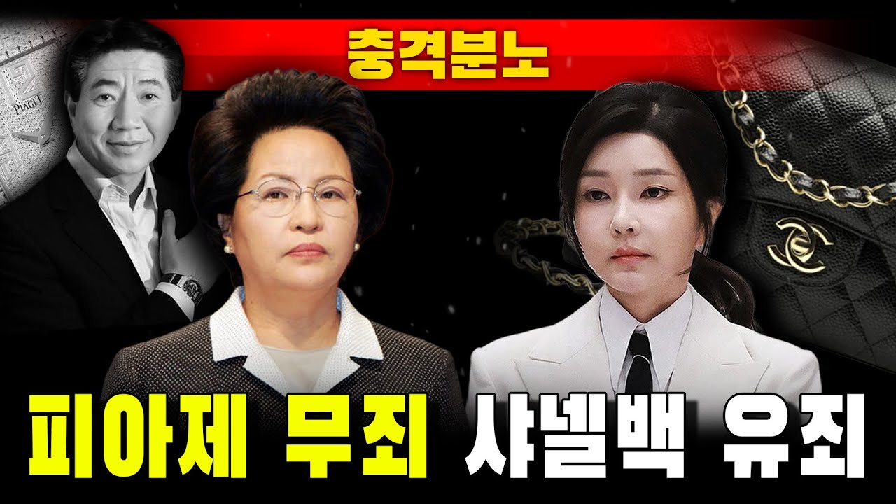 [충격분노] 피아제 '무죄' 샤넬백 '유죄' (좌파 무죄 - 우파 유죄)
