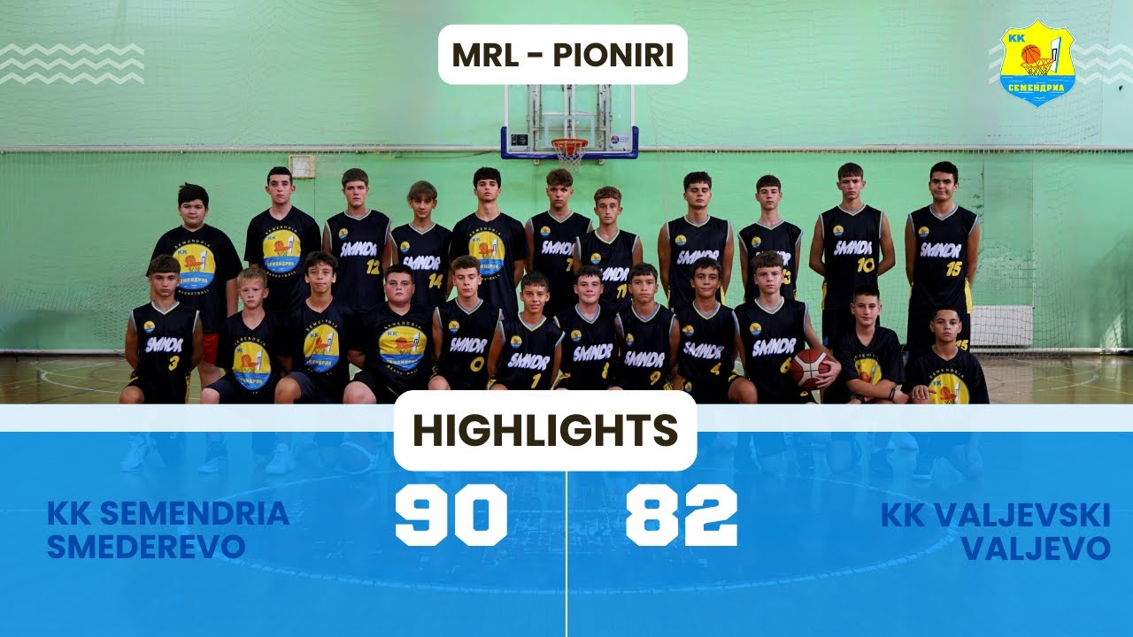 HIGHLIGHTS - KK Semendria Smederevo - KK Valjevski Valjevo (MRL pioniri)