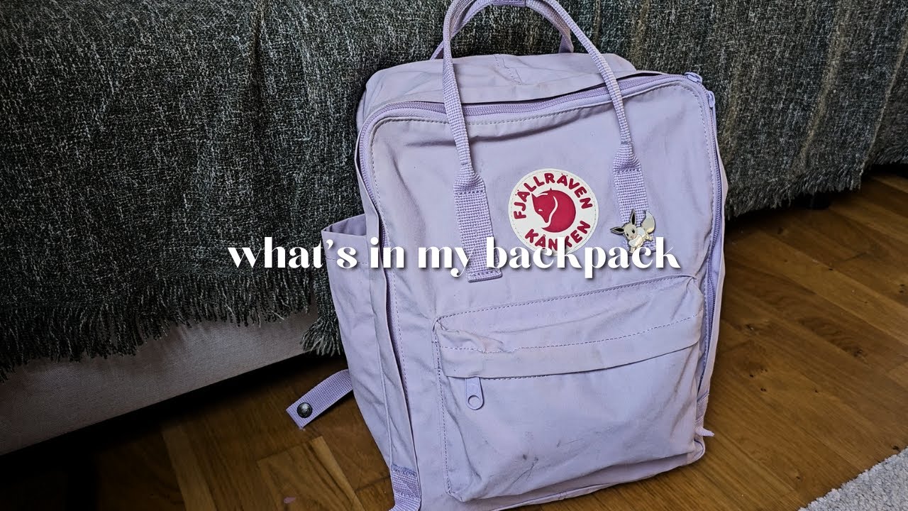 what's in my kanken backpack 💜
