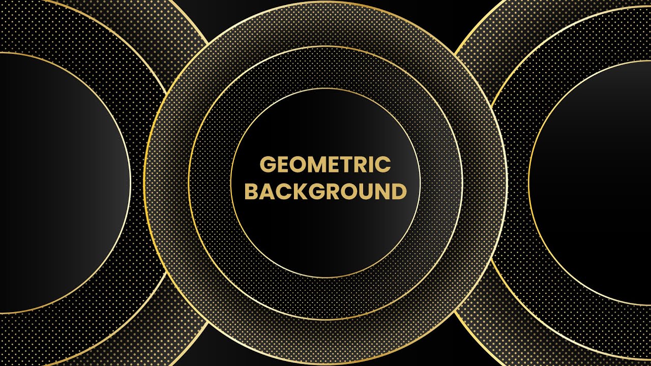 Luxury Geometric Background in Adobe Illustrator | Elegance Golden Background in Illustrator