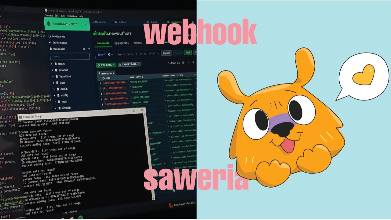 bereksperimen dengan webhook saweria