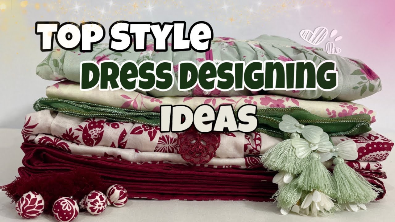 Top Style Dress Designing Ideas | Stylish Frock Suits with Shalwar & Dupatta .