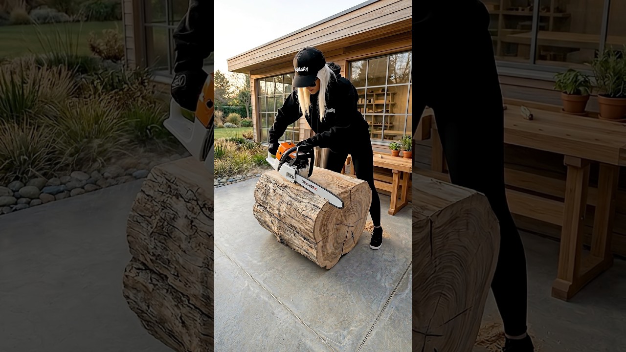 От тяжелого бревна до РОСКОШНОГО сиденья для квартиры 😍✅