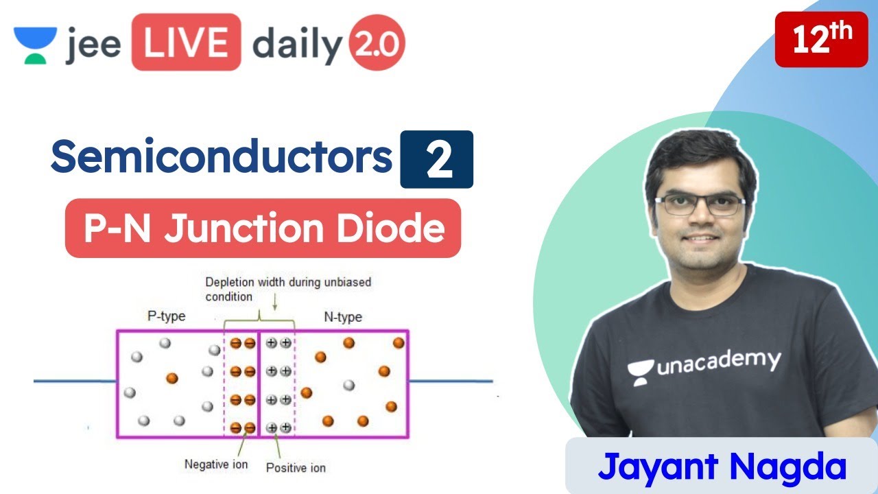 JEE 2022: Semiconductors L2 | P-N Junction Diode | Unacademy JEE | JEE Physics | Jayant Nagda