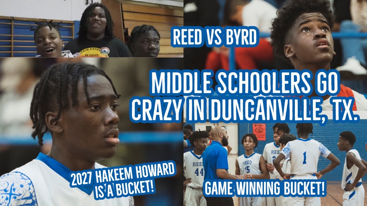Game Winning Bucket in Duncanville, Tx! Reed Vs Byrd Middle School. 6’1 Hakeem Howard is up Next!