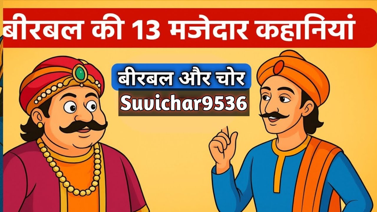 बीरबल की 13 मजेदार कहानी || बीरबल ओर चोर || बीरबल के किस्से || Suvichar9536