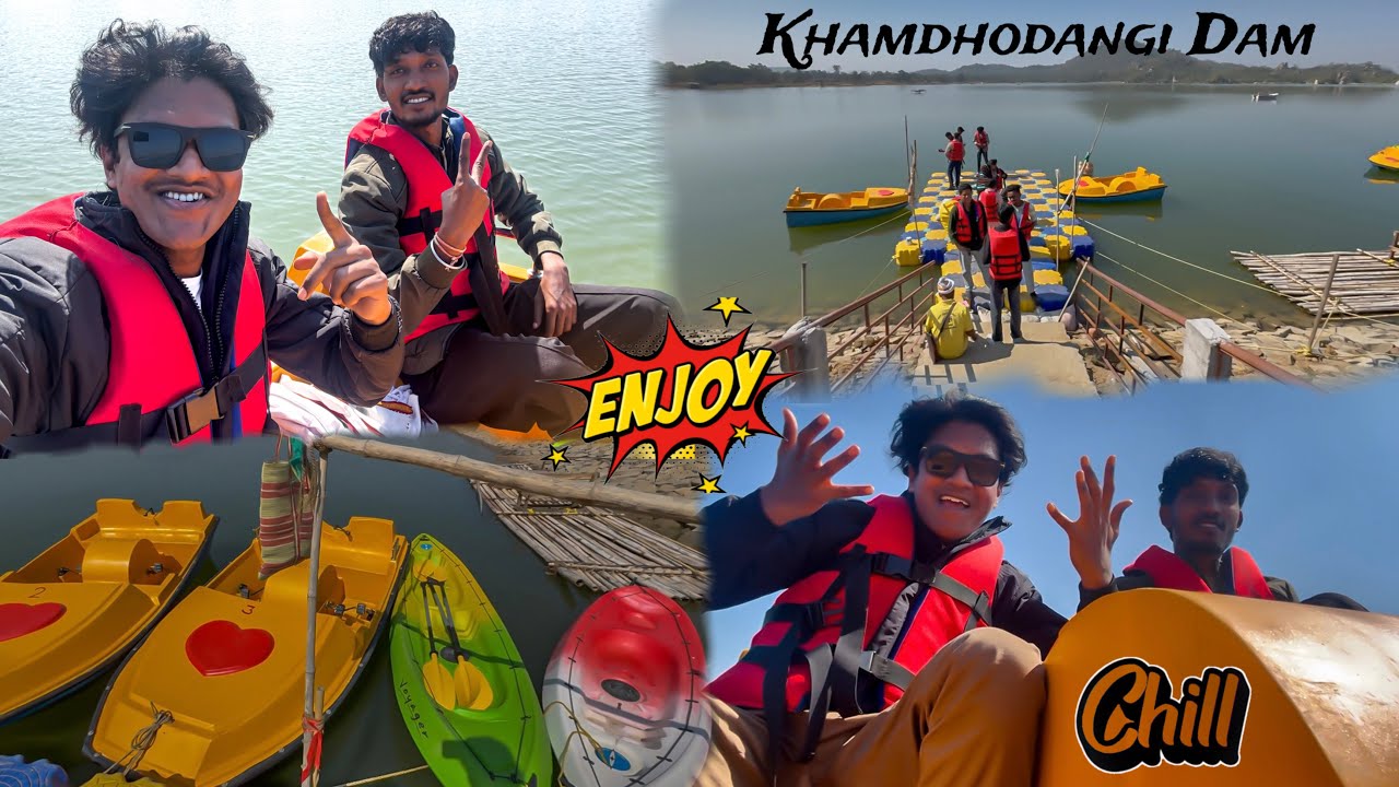 Khamdhodangi dam mei boating, Karte time boat 🚣￼mei bhar gyi panni 😨
