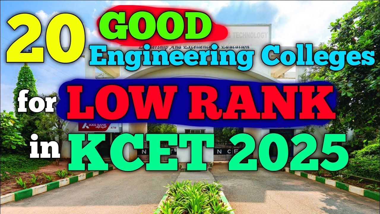Good Colleges for LOW RANK in KCET 2025😍🔥 #kcetoptionentry #kcetcounseling