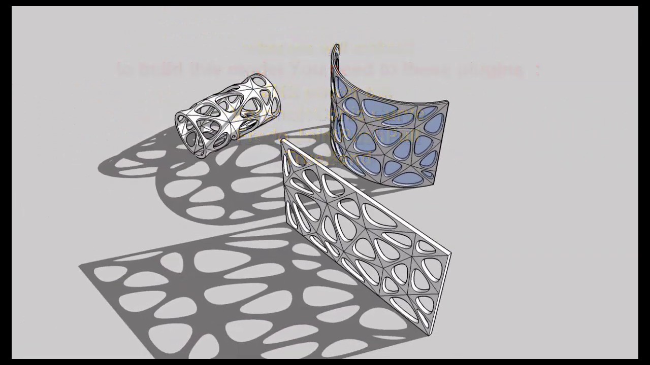 SketchUp Tutorial : Voronoi and TrueBend