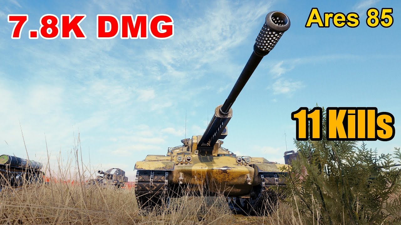 Ares 85 - 7.8K Damage - 11 Kills - Map: Ghost Town - Player: BART0SZ - Server: EU | World of Tanks