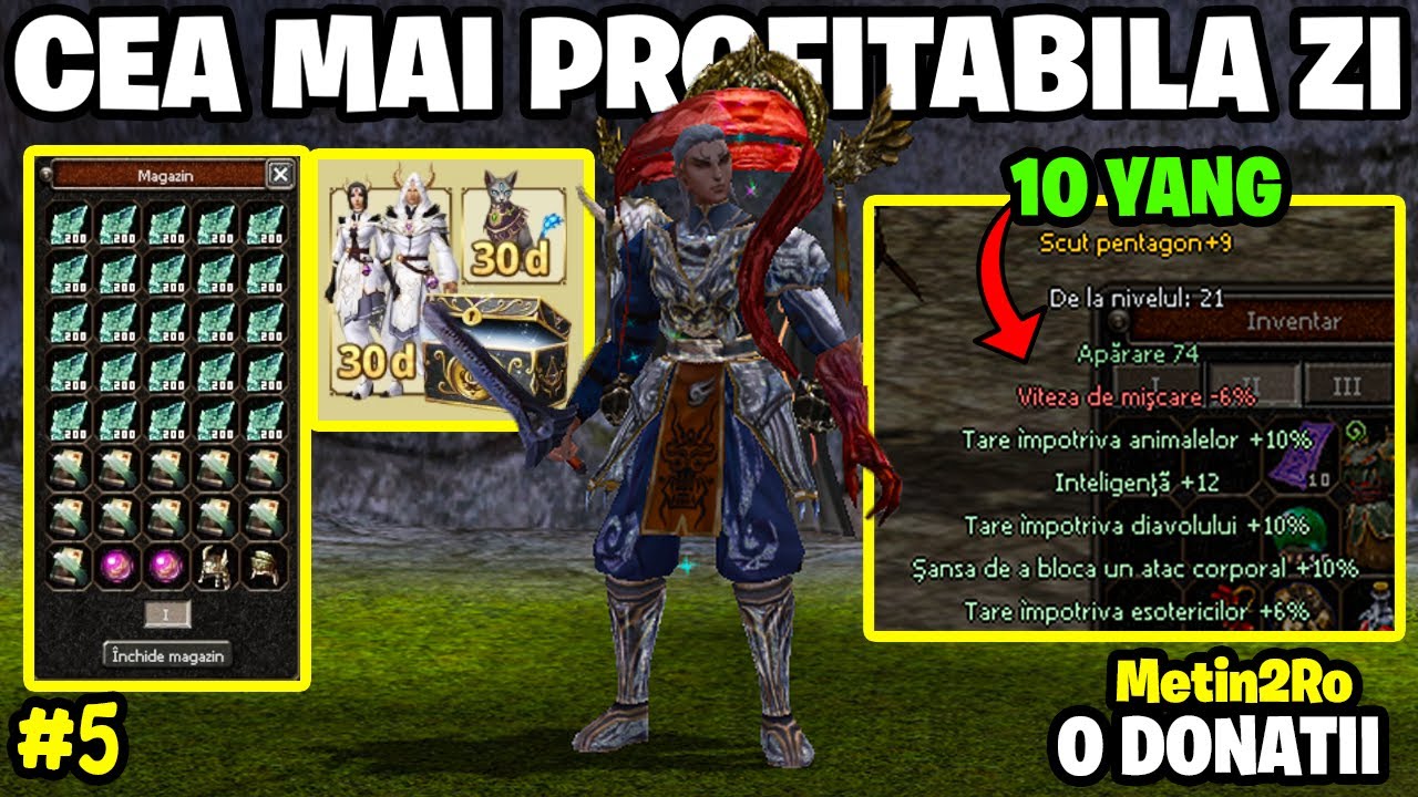 SCUT LA 10 YANG + 25w DIN FARM ✅0 DONATII pe RUBY KIRIN ✅ Metin2 RO #5