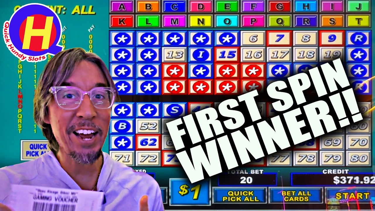 Comma on The FIRST SPIN! $20 KENO Bets at Beau!