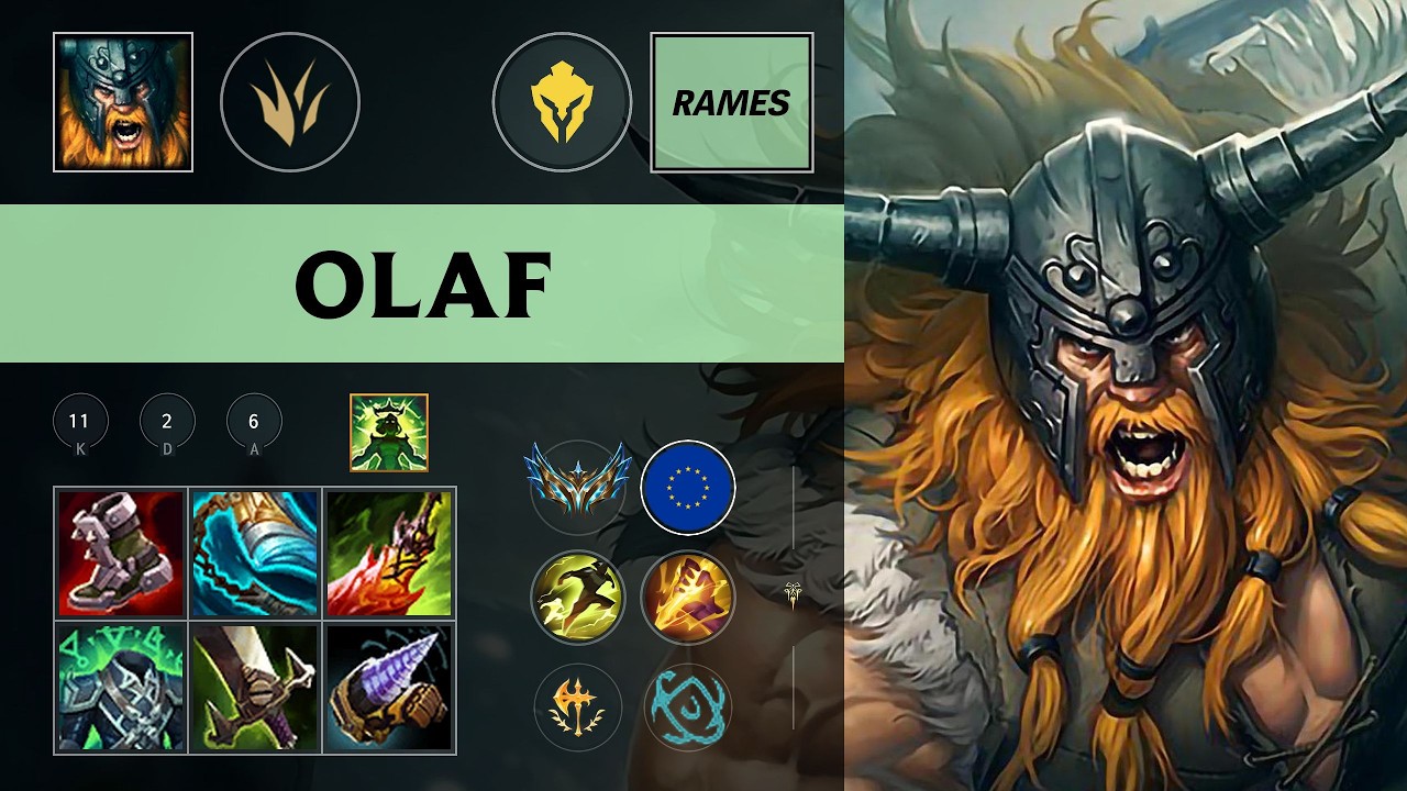 (SU RAMES) Olaf Jungle vs Wukong - EUW Challenger Patch 26.10