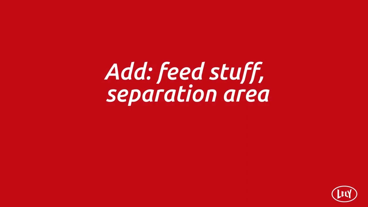 Lely Horizon example add device, feed stuff, separation area