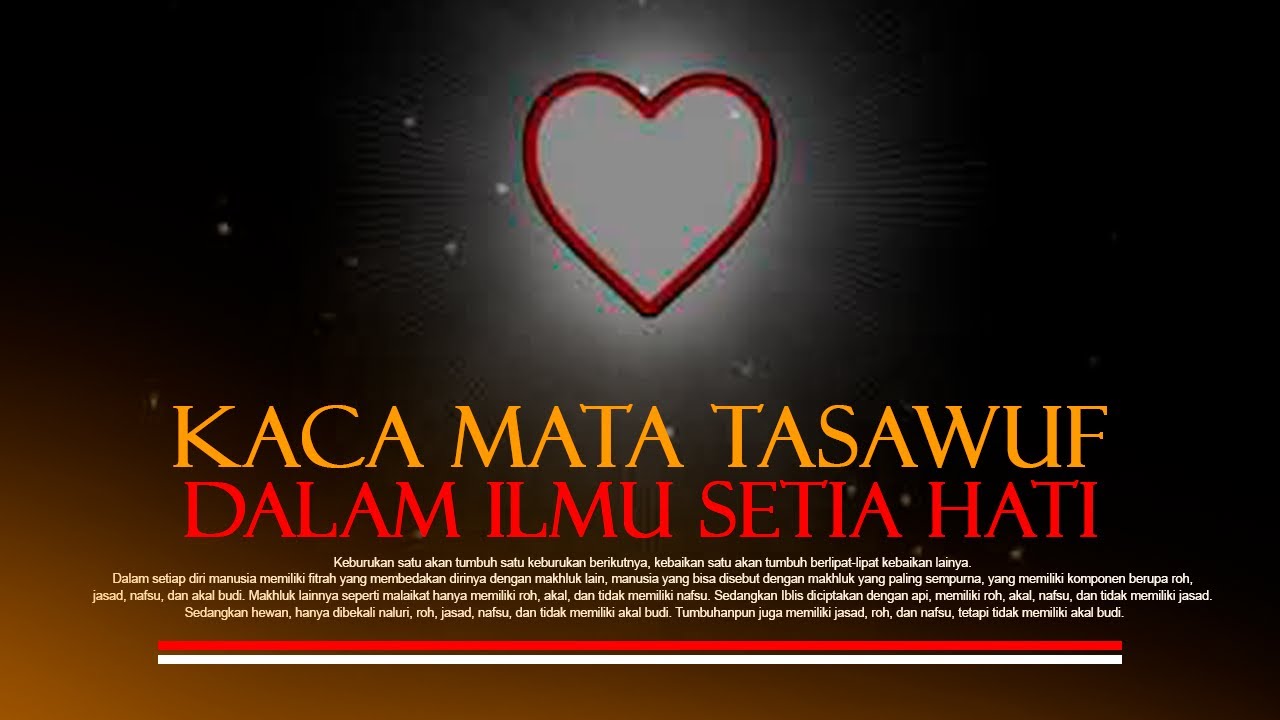 Kaca Mata Tasawuf Dalam Ilmu Setia Hati )) Ki Ngabehi Suro Diwiryo