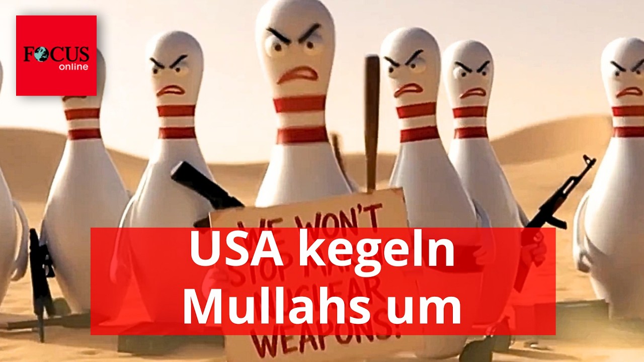 USA kegeln Mullahs um: Wei&szlig;es Haus teilt Video zu Iran-Krieg