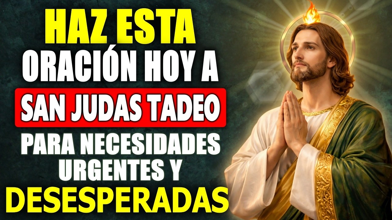 ORACIÓN A SAN JUDAS TADEO PARA CASOS IMPOSIBLES, NECESIDADES URGENTES Y DESESPERADAS 💖 MUY MILAGROSA