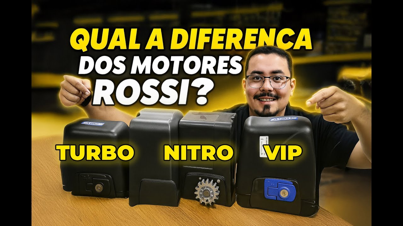 QUAL A DIFERENÇA DOS MOTORES DESLIZANTE ROSSI ? (Linha Turbo, Vip e Nitro) QUAL O MELHOR PARA 2025?