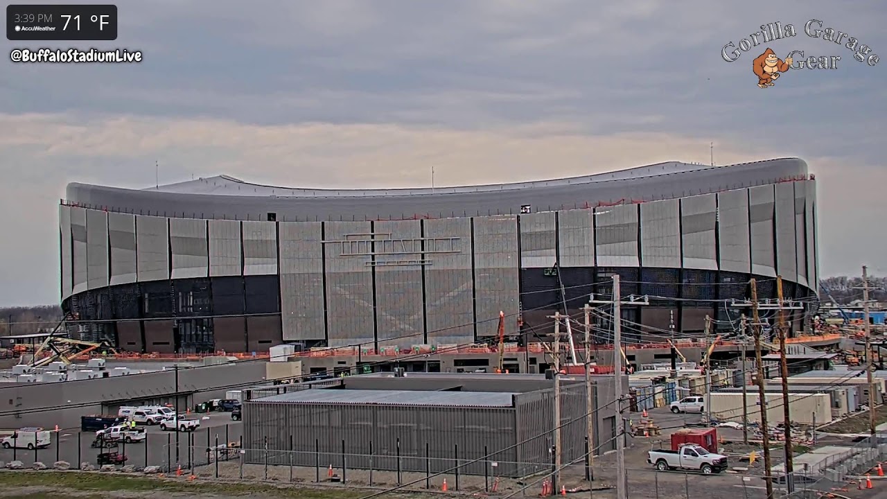 Buffalo Bills New Stadium Construction Live-Stream