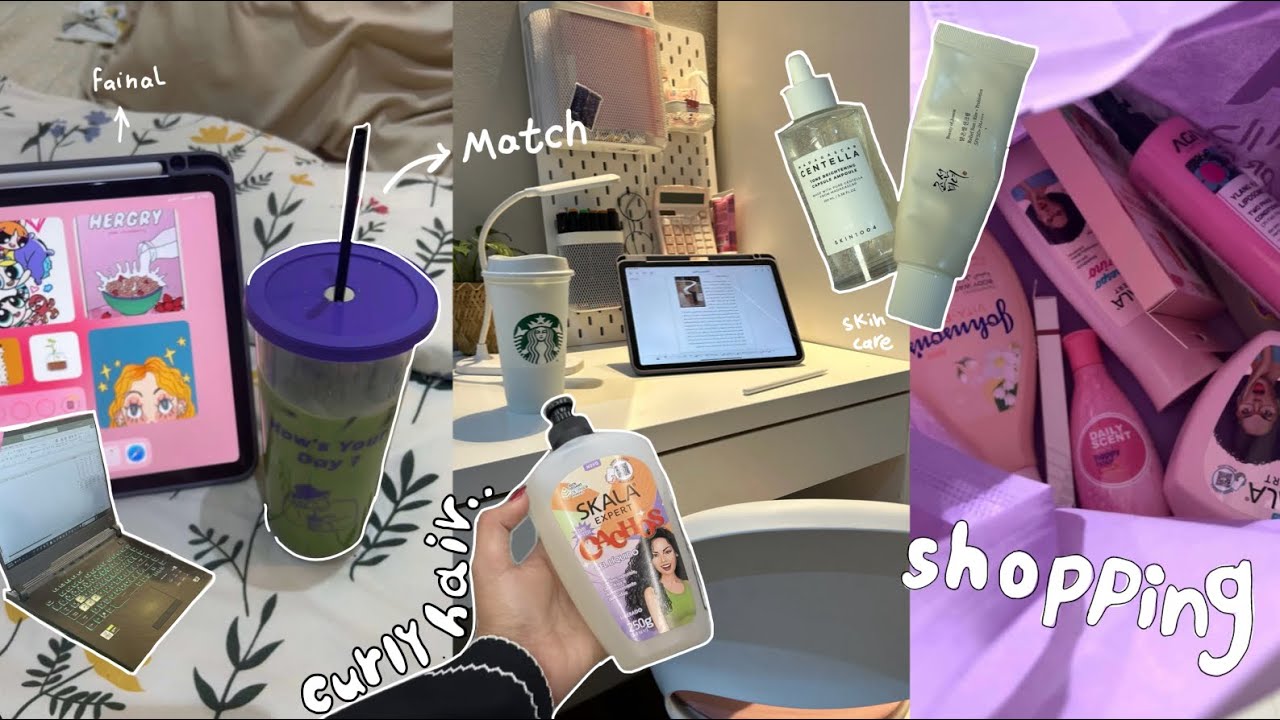 يوميات طالبة :روتيني الصباحي 🎀✨👷🏻‍♀️تسوق 🛒ماتشا🍵🌱 مذاكرة مع صديقتي🩰🪩 وStudent's diary