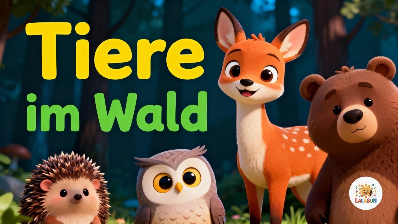 Tiere im Wald 🌲🐿️ | Kinderlied zum Mitsingen