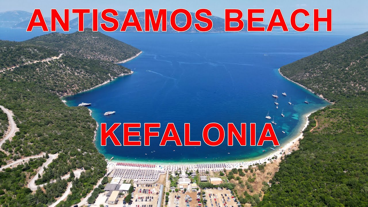 Kefalonia, Greece 4K Drone - Antisamos Beach