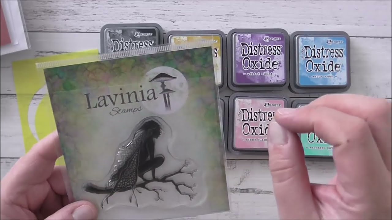 Lavinia Stamps Raven and Stampin Up! Forever Fern Card