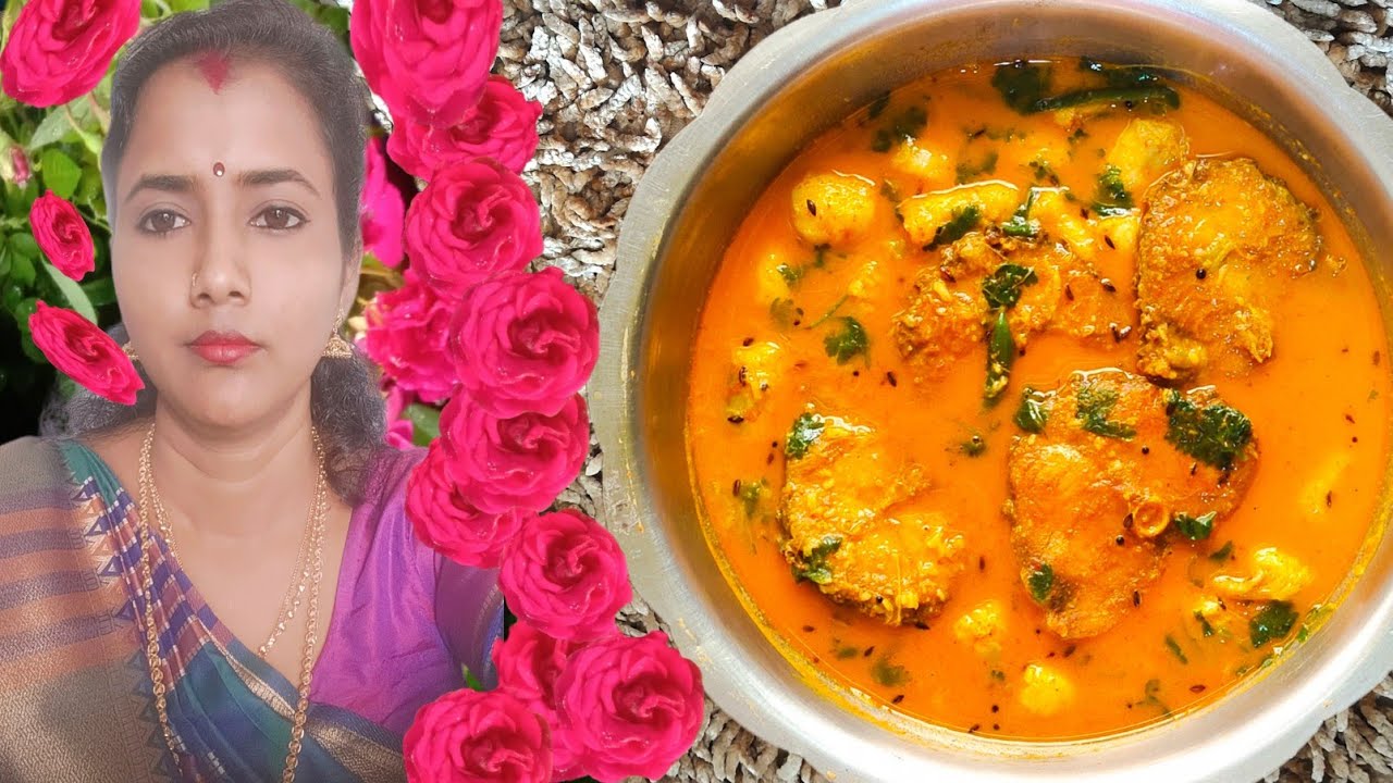 কচুর গাটি দিয়ে মাছের পাতলা ঝোলের রেসিপি। Kochu Gathi diye macher recipe.