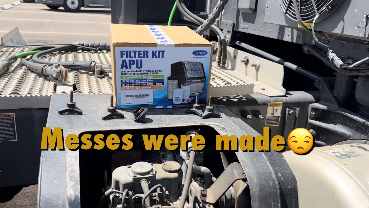 How to service a CARRIER COMFORT PRO APU. Day in the Life of an OWNER OPERATOR